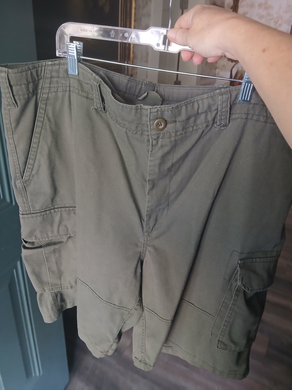 Olive Green Men's Cargo Shorts